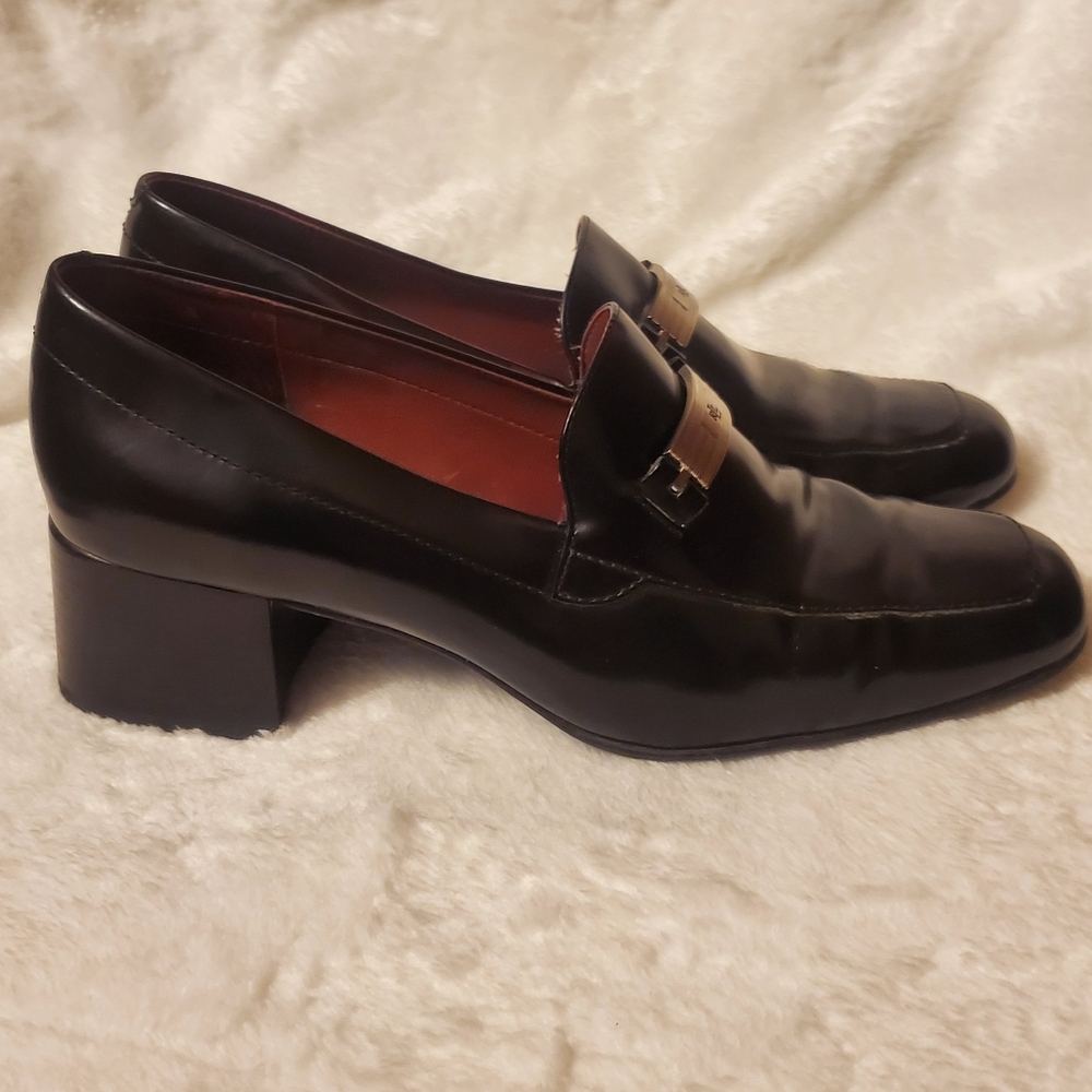 Ralph Lauren leather black loafers Shoes 7